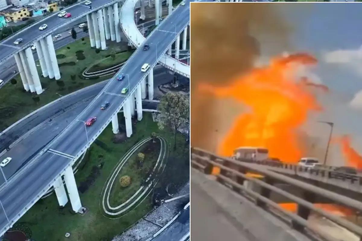 Antes y después del Puente de la Concordia. Foto: X @POSTACDMX