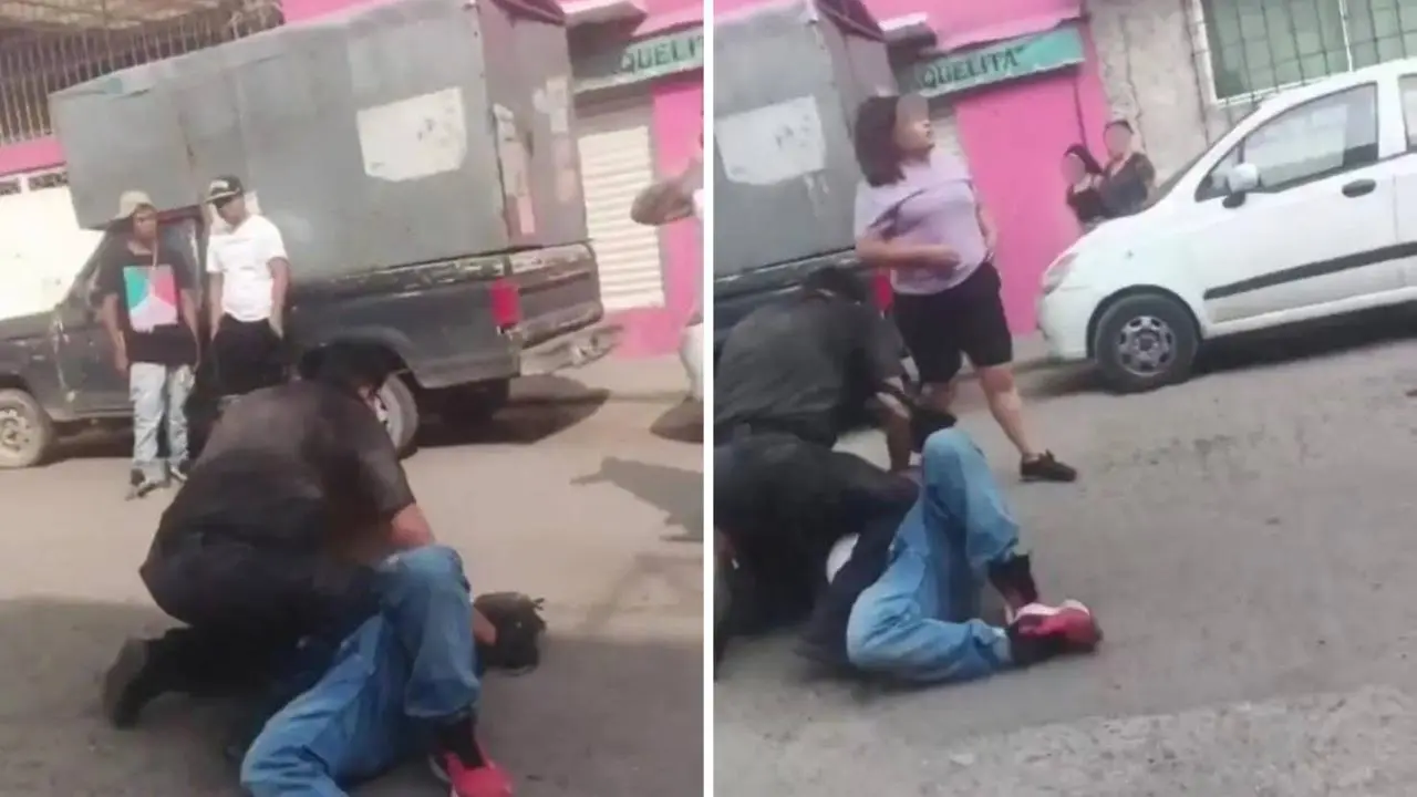 “¡Suéltame, perro!”: Vecinos de Ecatepec protagonizan pelea por estacionamiento.  Foto: la joya Ecatepec de Morelos