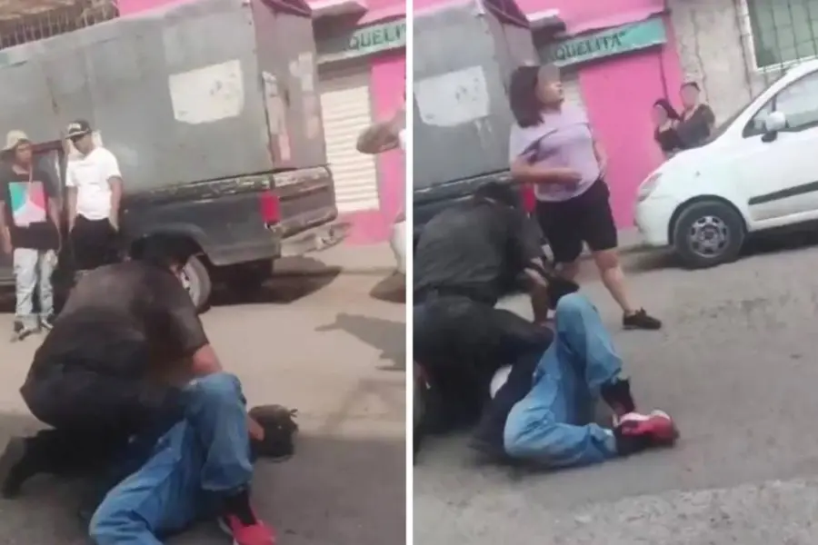 “¡Suéltame, perro!”: Vecinos de Ecatepec protagonizan pelea por estacionamiento