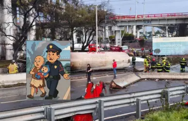 "Solo pensaba en salvarle la vida": la historia del policía que rescató a Alicia y su nieta en Iztapalapa
