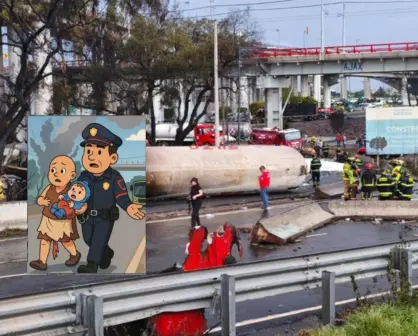 "Solo pensaba en salvarle la vida": la historia del policía que rescató a Alicia y su nieta en Iztapalapa