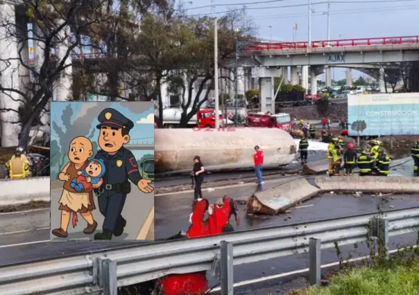 "Solo pensaba en salvarle la vida": la historia del policía que rescató a Alicia y su nieta en Iztapalapa