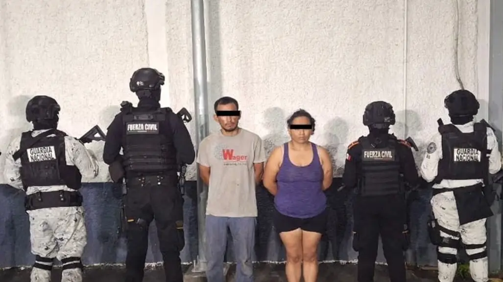 Cae pareja armada con arsenal en brecha de Linares, Nuevo León