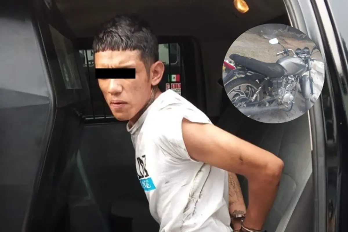 El sujeto fue identificado como Erick Jesús E., de 21 años de edad Foto: Policía de Monterrey