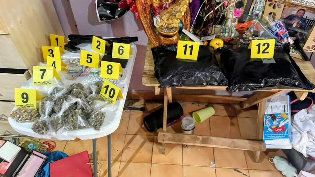 Cateo deja un detenido, aseguramiento de drogas y armas en Monterrey
