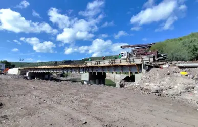 VIDEO | Así luce el puente de la carretera Durango - Parral dañado por las lluvias y ya reparado