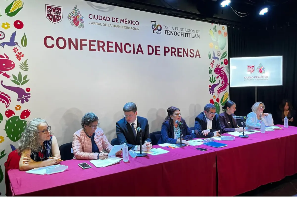 Clara Brugada en conferencia de prensa. Foto: Mario Flores