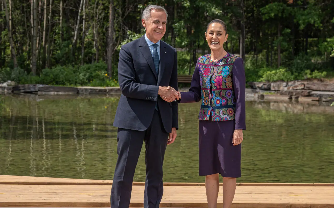 Claudia Sheinbaum y Mark Carney. Foto: X (@MarkJCarney)
