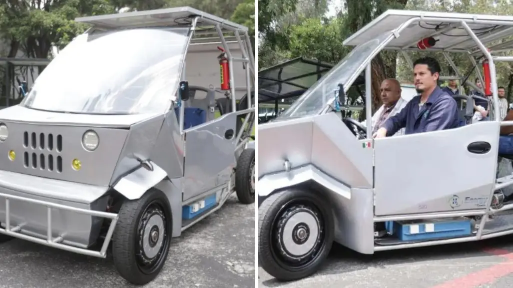 Así funciona el primer auto mexicano impulsado por hidrógeno y energía solar