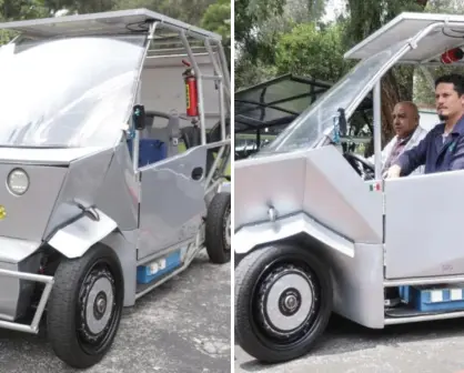 Así funciona el primer auto mexicano impulsado por hidrógeno y energía solar