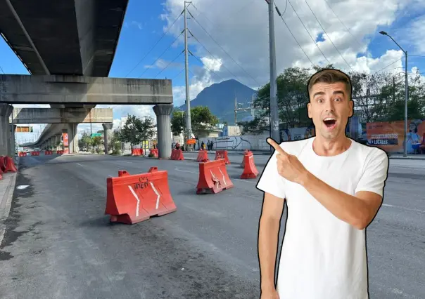 Así funciona el nuevo carril a contraflujo en Monterrey por obras de la Línea 6 del Metro
