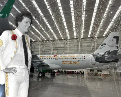 ¿Presentan nuevo avión en homenaje a Juan Gabriel?