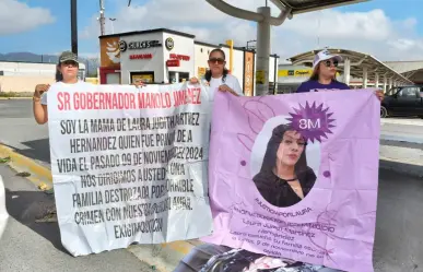 Marchan por el feminicidio de Laura Judith, familiares y activistas piden justicia en Saltillo 