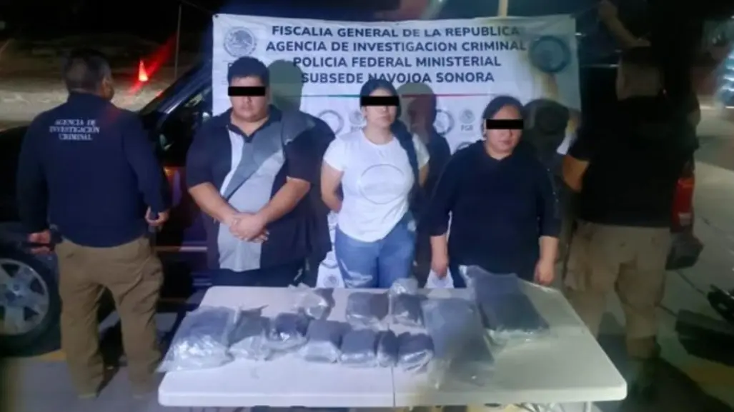 Detienen a 3 con cargamento de heroína en Huatabampo, Sonora | VIDEO