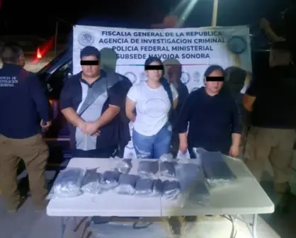 Detienen a 3 con cargamento de heroína en Huatabampo, Sonora | VIDEO