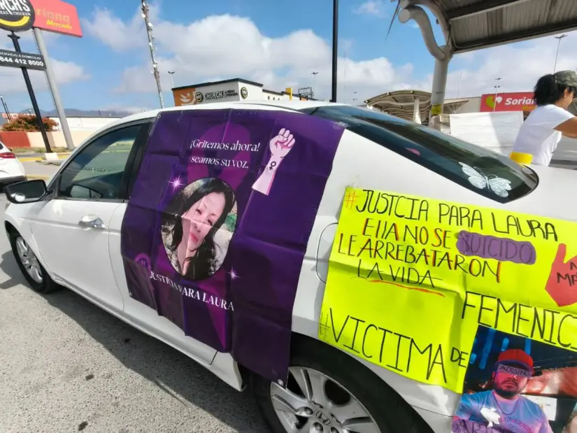 Familiares y activistas marcharon en Saltillo este viernes 12 de septiembre / Foto: Marco Juárez 