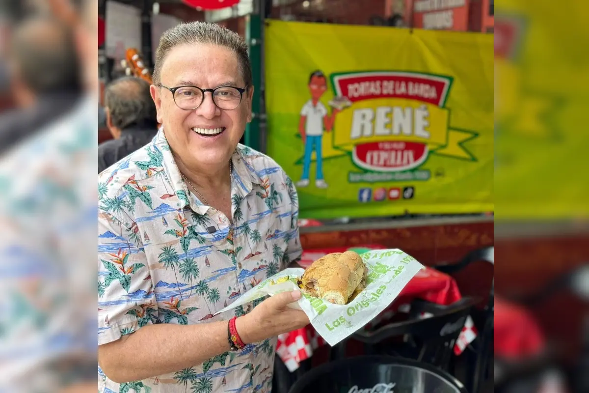 Mario Bezares en las tortas de la barda de Tampico. Foto: Axel Hassel