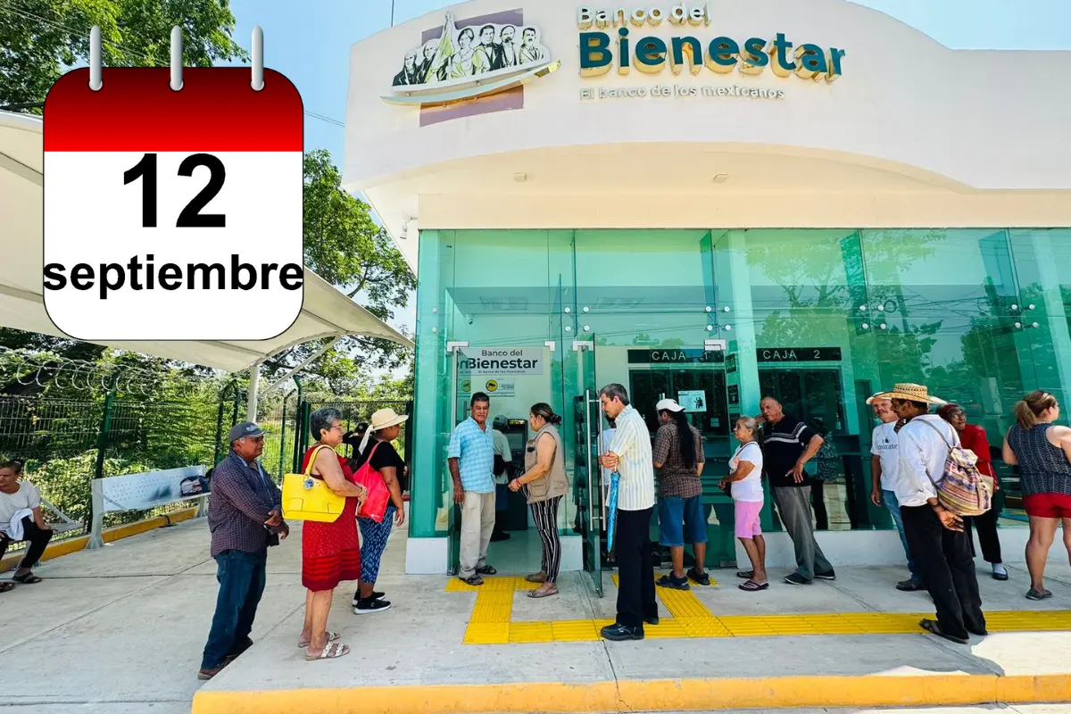 La Pensión Bienestar se paga a través del Banco del Bienestar. Foto: Secretaría de Bienestar | calendario.website | Canva