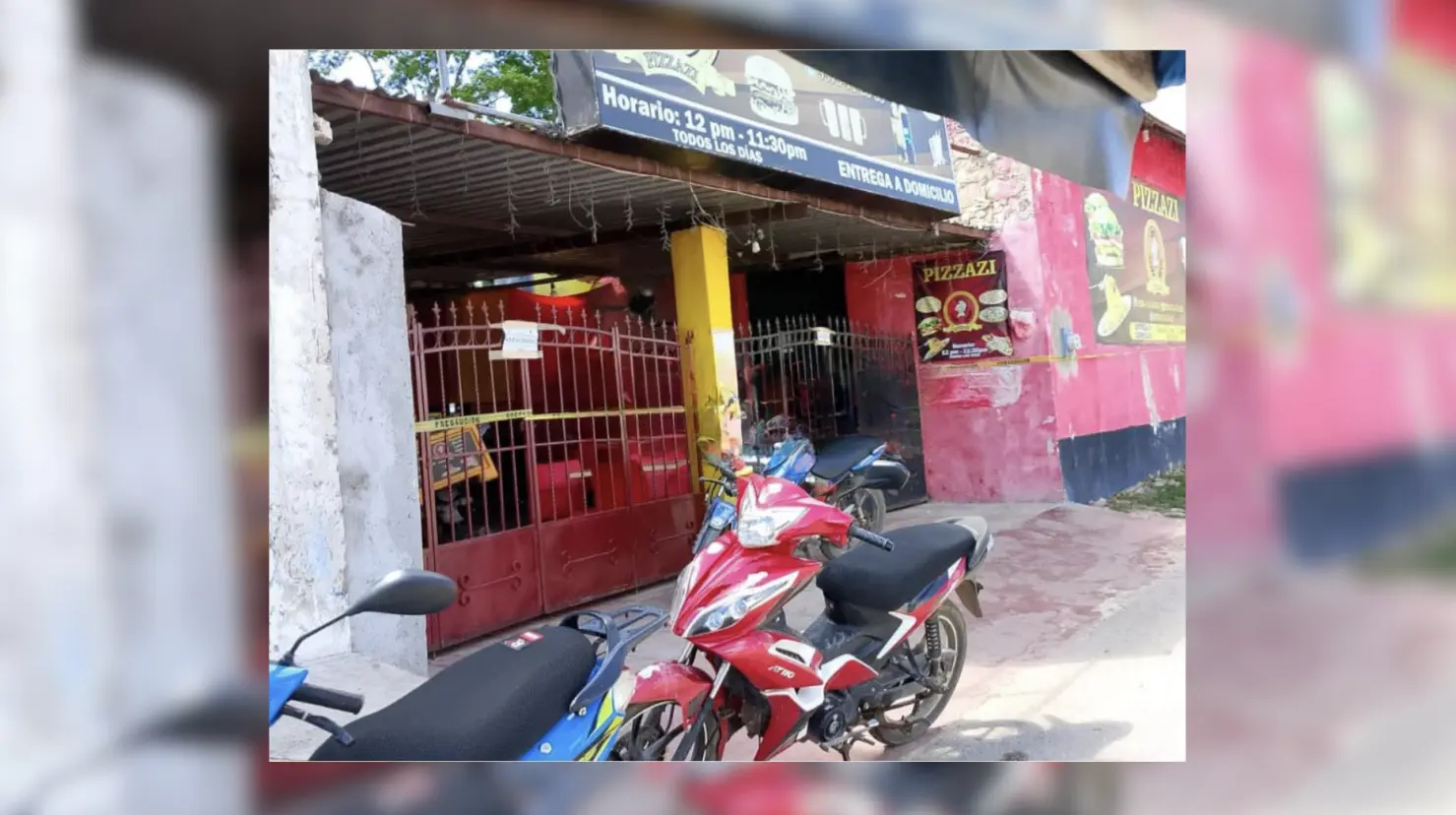 Una pizzería fue cateada la madrugada del pasado jueves en la localidad de Maxcanú, Yucatán, para cumplir con una orden que dejó como saldo  el decomiso de varios kilos de droga.- Fuente Reporteros Hoy