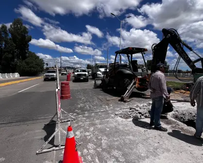 Vandalismo provoca cierre de carriles en bulevar de Durango