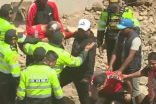 Tres obreros mueren tras derrumbe de muro en construcción en San Borja