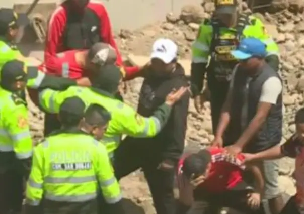 Tres obreros mueren tras derrumbe de muro en construcción en San Borja