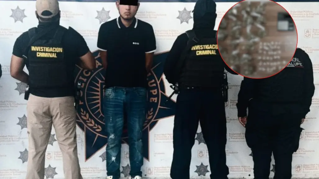 Detienen en Guadalupe a hombre ligado a ataque armado; le hallan 113 dosis de narcóticos