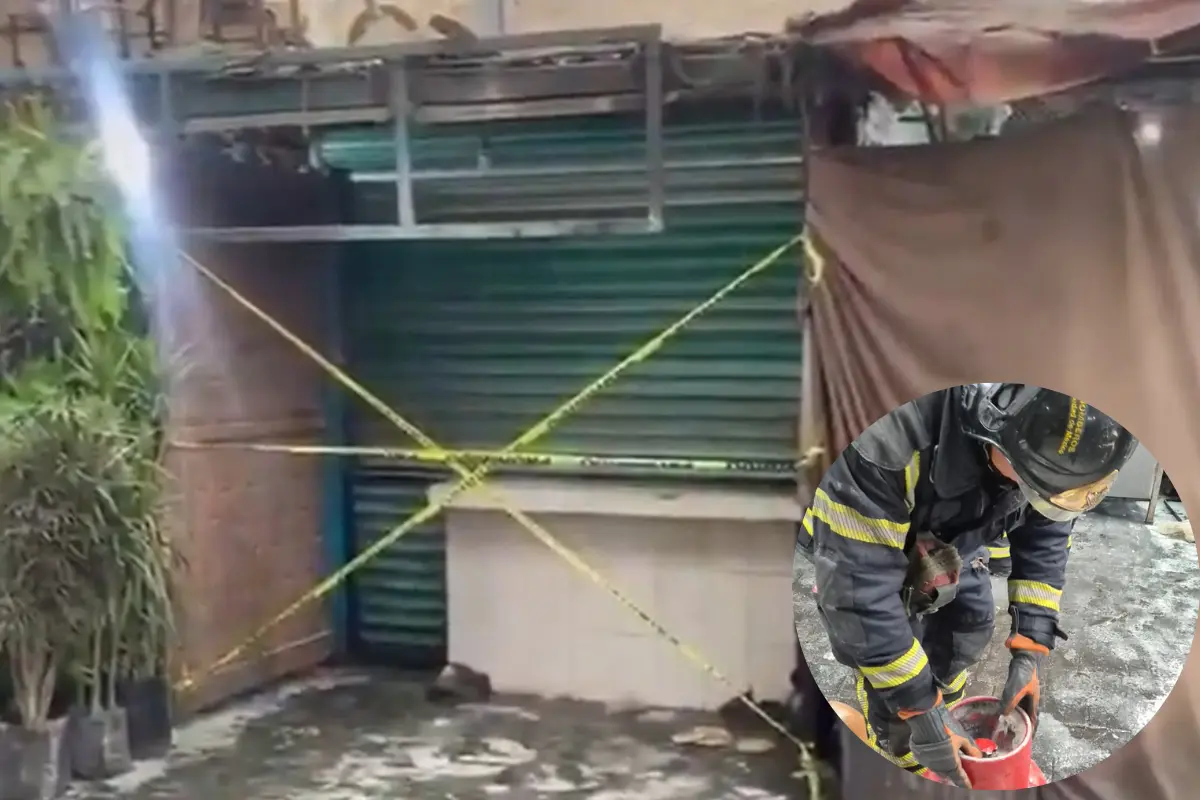 Se registró un incendio en Mercado de Jamaica. Foto: SSC