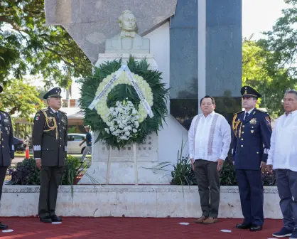 Yucatán conmemora el 178 aniversario de los Niños Héroes de Chapultepec en Mérida