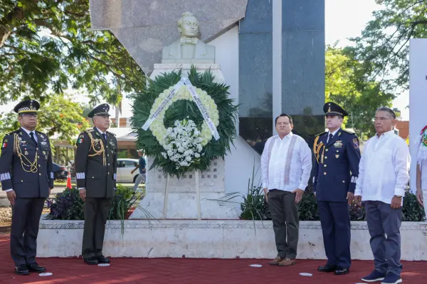 Yucatán conmemora el 178 aniversario de los Niños Héroes de Chapultepec en Mérida