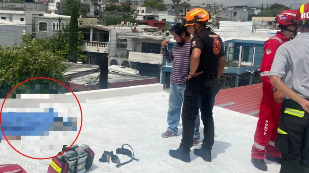 Muere hombre tras recibir descarga eléctrica en techo de iglesia en Monterrey
