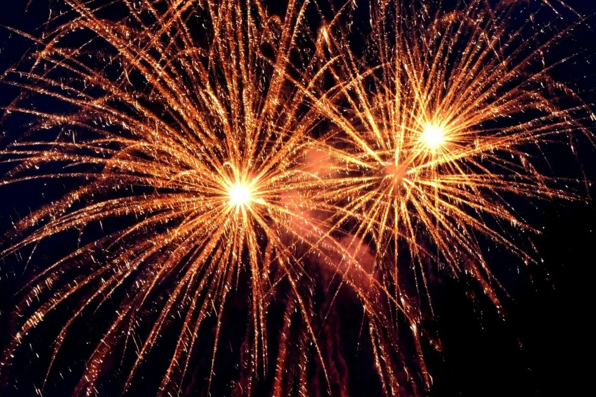 Fuegos artificiales Foto: Pexels