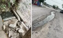 Vecinos de la colonia 8 de Octubre denuncian 4 años de derrame de aguas negras
