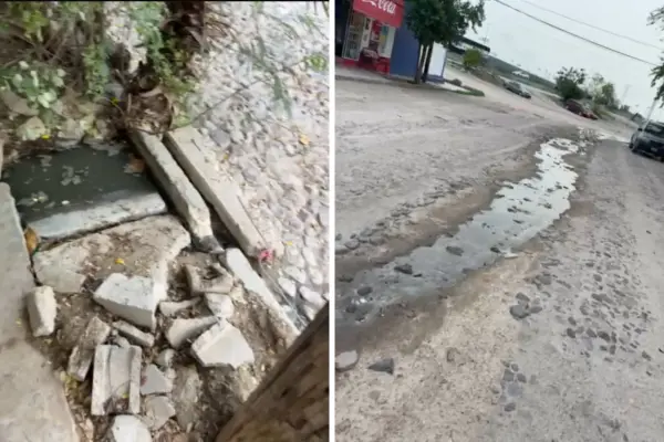 Vecinos de la colonia 8 de Octubre denuncian 4 años de derrame de aguas negras