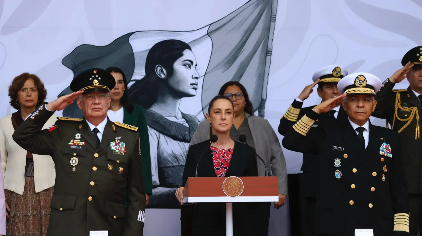 Claudia Sheinbaum conmemora 178 aniversario de los Niños Héroes de Chapultepec. Foto: Gobierno de México