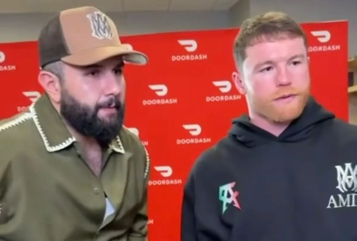 Carin León y Saúl Canelo Álvarez orgullosos de representar a México, en Las Vegas Foto: Especial