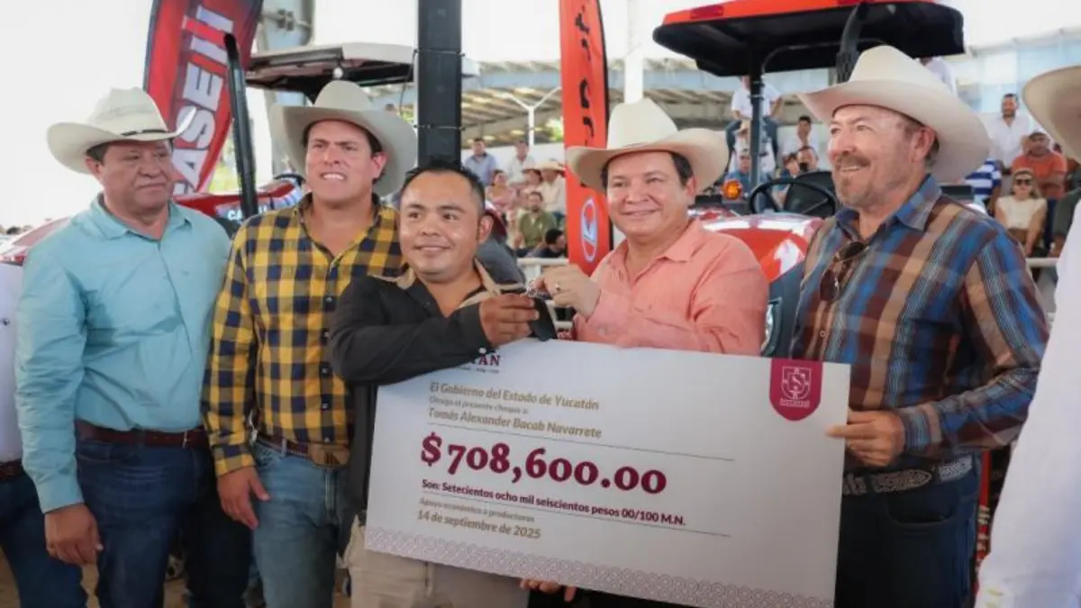 Esta inversión es parte del Programa de Mecanización del Campo Yucateco Foto: Gobierno de Yucatán