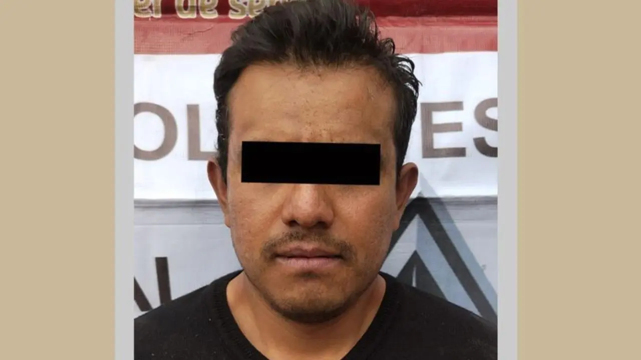 Detienen en Zinacantepec a sujeto que conducía vehículo robado. Foto: @SS_Edomex