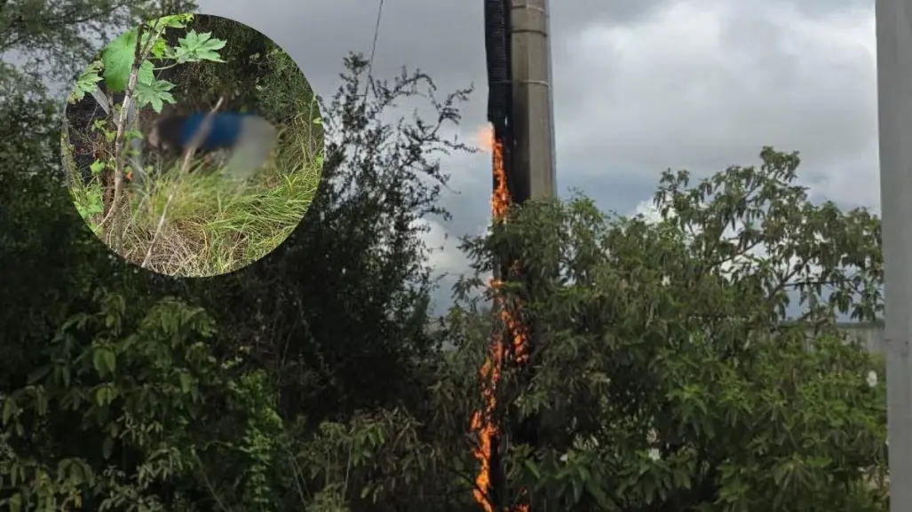 Muere hombre al intentar robar conductor eléctrico en Escobedo