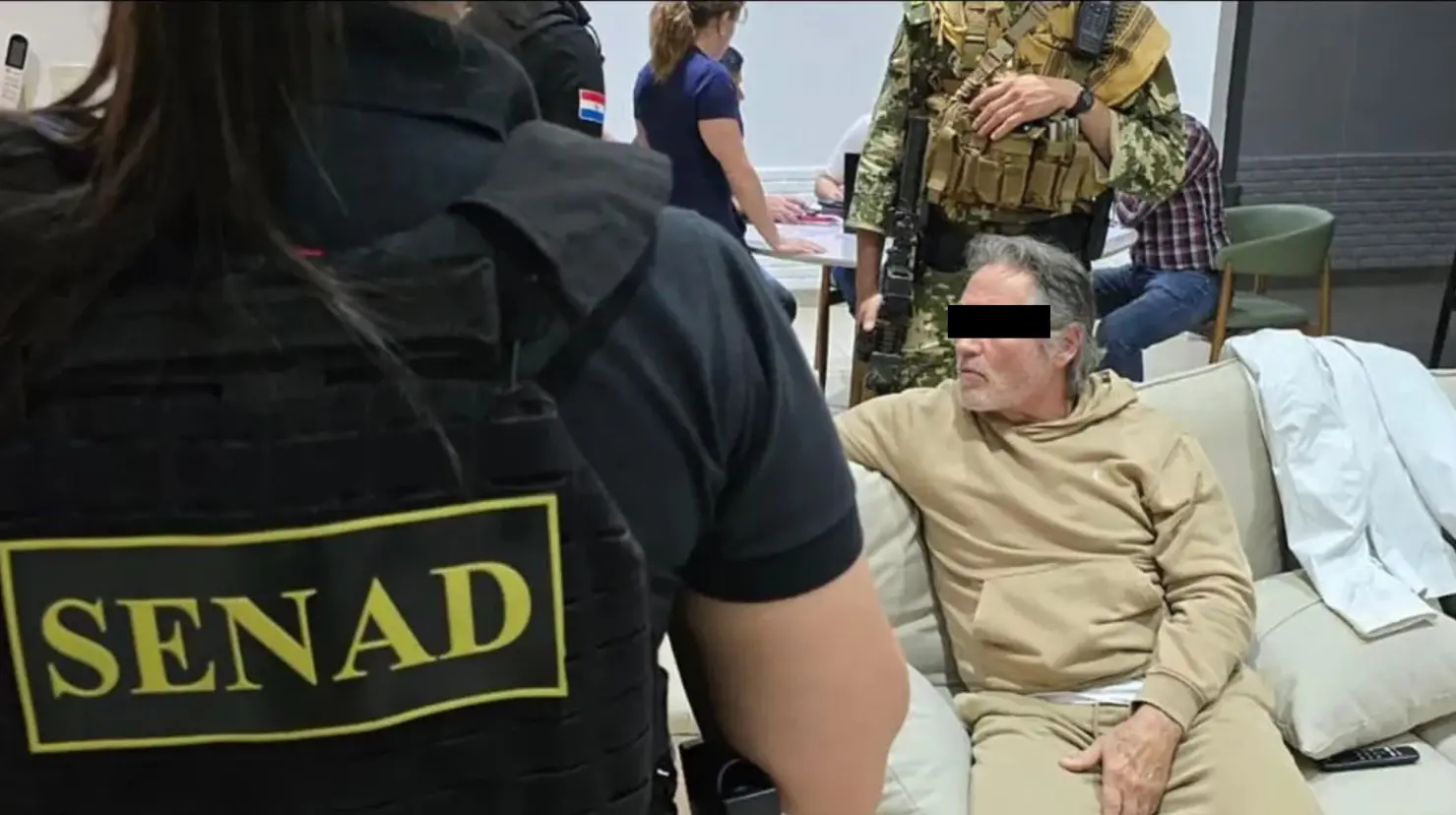 Hernán Bermúdez rechazó extradición simplificada y seguirá detenido en Paraguay. Foto: Secretaría Nacional Antidrogas de Paraguay