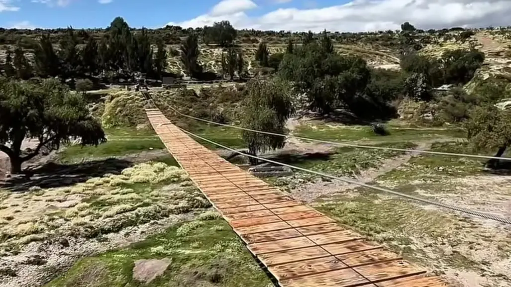 Este municipio estrena el Puente Colgante más grande del Edomex