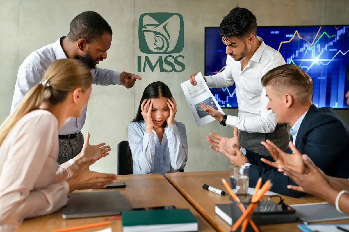 La salud mental está incluida en la lista de enfermedades laborales del IMSS. Foto: Canva | IMSS