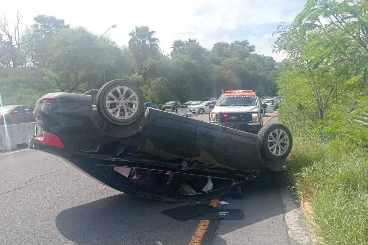 Un accidente vial en el municipio de Guadalupe. Foto: PCNL
