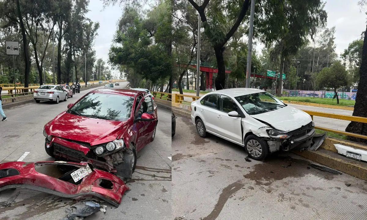 Accidente en Circuito Interior.   Foto: Ramón Ramírez