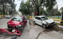 Choque en Circuito Interior provoca caos vial en Iztapalapa