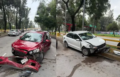 Choque en Circuito Interior provoca caos vial en Iztapalapa