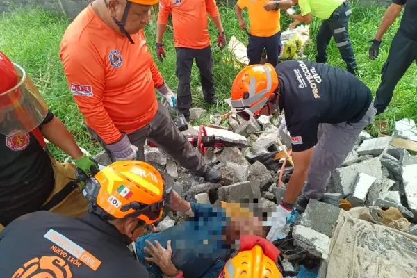 Caída de techo en Guadalupe; una persona resultó herida