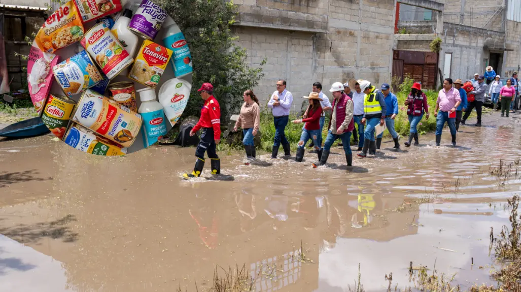 Toluca reúne apoyo para familias afectadas por las recientes inundaciones en comunidad de Edomex