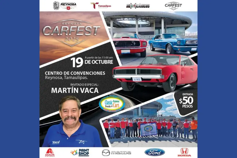 Martín Vaca es invitado especial al Car Fest Reynosa | Foto: Victoria Jiménez 