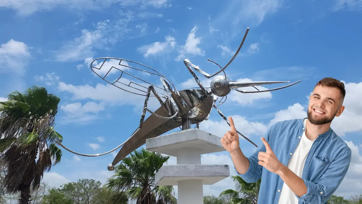 Este monumento está ubicado en el Fraccionamiento Grand Real de Mérida Foto: Migel Wol